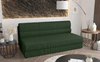 Kanapa rozkładana Fogu zielona prosta forma sofy w nowoczesnym designie sztruksowa tkanina obiciowa pojemnik na pościel