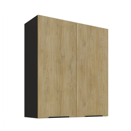 Szafka kuchenna wisząca Crotone 80 G-90 2F metalowe uchwyty krawędziowe szafka odporna na działanie wilgoci i uszkodzenia