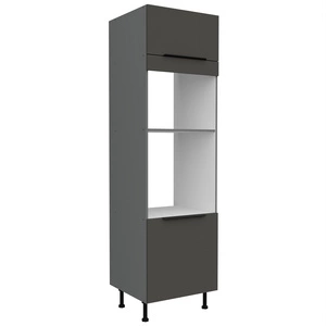 Słupek kuchenny Aversa Ant 60 DPM-215 2F szafka do zabudowy mikrofali i piekarnika fronty wykonane w technologii anti fingerprint