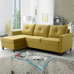 Narożnik z funkcją spania Terni oliwkowy lewostronny praktyczny i funkcjonalny narożnik wyposażony w pojemne pojemniki na pościel