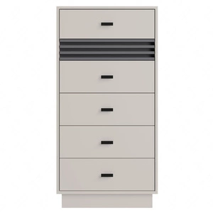 Komoda z szufladami Estan 60 cm beżowy / antracyt nowoczesny design mebla wysoka jakość wykonania obrzeża komody wykończone specjalną okleiną