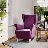 Fotel uszak Milano fioletowy ponadczasowy mebel w nowoczesnym wydaniu idealny do każdego stylu wnętrza