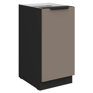 Szafka kuchenna stojąca z półką Fiuggi Bl 40 D 1F BB szafka odporna na uszkodzenia wykończenie frontów w technologii anti fingerprint