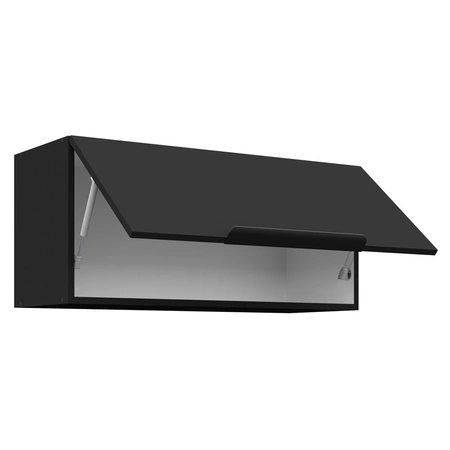 Szafka kuchenna wisząca Black 80 GU-36 1F metalowy uchwyt krawędziowy szafka odporna na działanie wilgoci i uszkodzenia