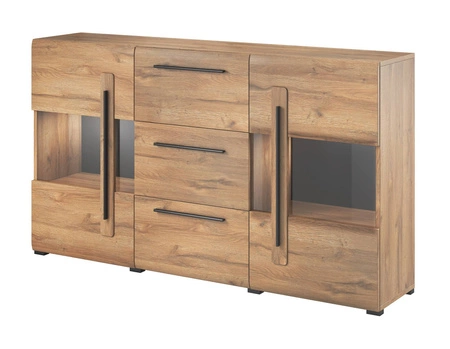 Komoda z szufladami Tulsa 180 cm dąb grandson funkcjonalna idealna do wnętrz w stylu nowoczesnym klasycznym i skandynawskim