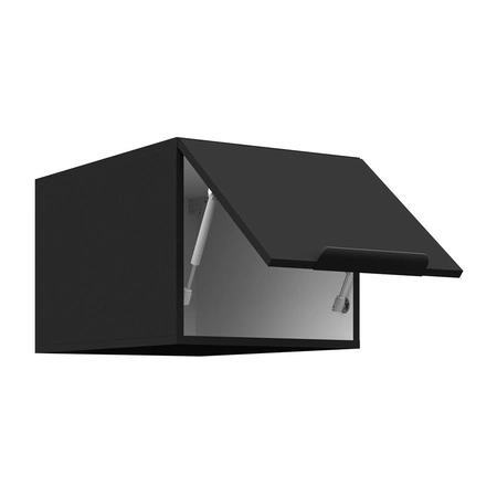 Zestaw mebli kuchennych narożny Brianza / Black 330x210 cm uchwyty krawędziowe szafki doskonale prezentują się w nowoczesnych wnętrzach