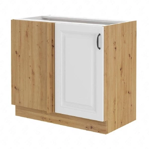 Szafka kuchenna narożna dostawiana Scandi 105 ND 1F BB lewa szafka odporna na parę wodną wysoką temperaturę i rozlaną ciecz