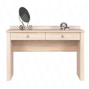 Toaletka z szufladami Finezja 120 cm dąb sonoma jasny nowoczesny design stylowe rozwiązanie ułatwi uporządkowanie kosmetyków i drobiazgów