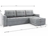 Narożnik z funkcją spania Aldo szary popiel prawostronny gwarantuje najwyższy komfort i funkcjonalność