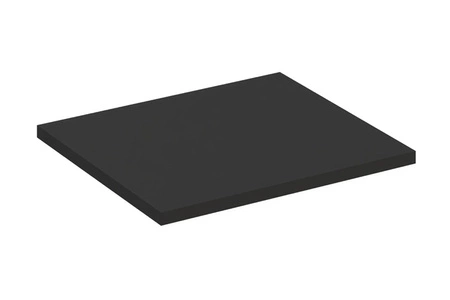 Blat do szafki łazienkowej Talia 60 cm czarny blat wykonany z wytrzymałej płyty laminowanej zapewnia długotrwałe użytkowanie