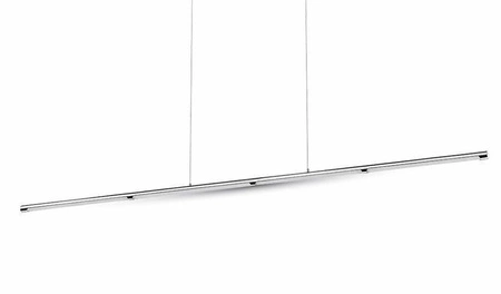 Lampa wisząca Sleek srebrna 36W 4000K nietuzinkowa lampa sufitowa zachwyca minimalizmem elegancka dekoracja wnętrza