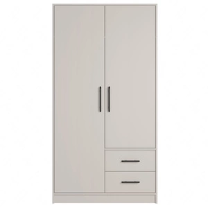Szafa Caspe 100 cm beżowa nowoczesny design wykończenie ABS oraz aluminiowe uchwyty