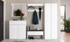 Szafa Simply 69 cm biała stylowa szafa do przedpokoju o kompaktowych wymiarach ponadczasowa bryła wpasuje się w każdą aranżację