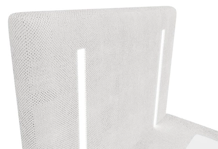 Łóżko kontynentalne Norco 80x200 szary popiel stylowe łóżko z pojemnikiem oświetlenie umieszczone w zagłówku nadaje wyjątkowości