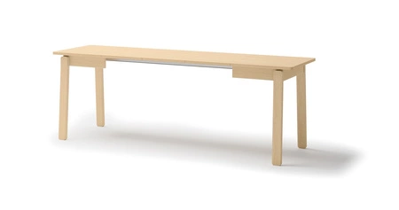 Stół rozkładany Plot 60x104-224 cm dąb jasny praktyczny stół do jadalni idealny do mniejszych pomieszczeń uniwersalny styl