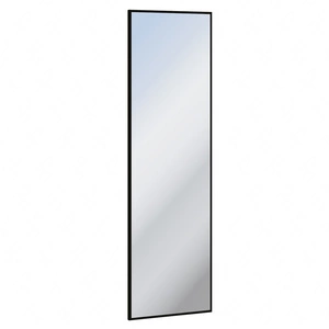 Lustro wiszące Quant 40 cm dąb artisan / czarny funkcjonalny dodatek do przedpokoju lub garderoby prostokątne lustro