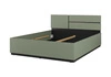Łóżko Cross 160x200 cm zielone idealne łóżko do stylowej sypialni z wysokim zagłówkiem