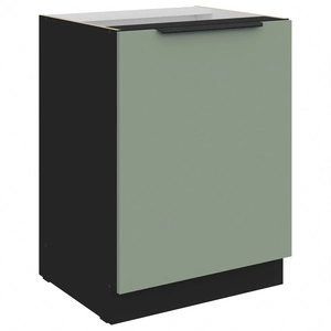 Szafka kuchenna stojąca z półką Treviso Bl 60 D 1F BB szafka odporna na uszkodzenia wykończenie frontów w technologii anti fingerprint