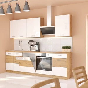 Zestaw mebli kuchennych Alpine 250 cm szafki doskonale prezentują się we wnętrzach klasycznych i nowoczesnych