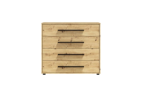 Komoda z szufladami Maxione 99 cm dąb artisan minimalistyczny design klasyczna forma idealna komoda do salonu lub pokoju dziennego