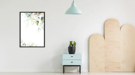 Plakat pastelowe kwiaty 70x100 plakat w ramie precyzyjny wydruk ze stylową grafiką doskonała dekoracja do salonu lub sypialni