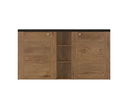 Komoda Larona 155 cm dąb lefkas / touchwood nowoczesny design idealna komoda do salonu sypialni lub biura prosta forma