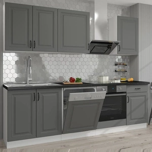 Zestaw mebli kuchennych Tilos 250 cm szafki doskonale prezentują się we wnętrzach skandynawskich klasycznych i nowoczesnych