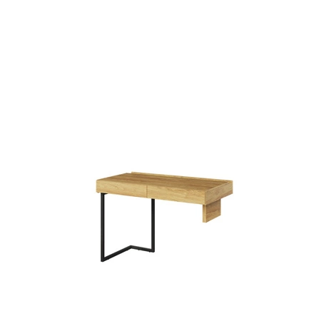 Biurko z szafką Teen Flex 239 cm hikora naturalna / silk flou funkcjonalne biurko młodzieżowe z możliwością narożnego montażu