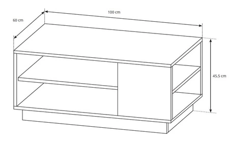 Zestaw mebli Adria biały połysk / dąb grandson nowoczesny design idealnie wkomponuje się do każdego wnętrza