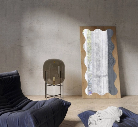 Lustro Noma 100x195 cm dąb riviera nowoczesne i funkcjonalne lustro dekoracyjne dodatek do przedpokoju lub garderoby prostokątne lustro