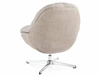 Fotel Peggie szary / beż funkcjonalny oraz nowoczesny fotel obrotowy z metalowymi nogami komfortowy podczas wypoczynku