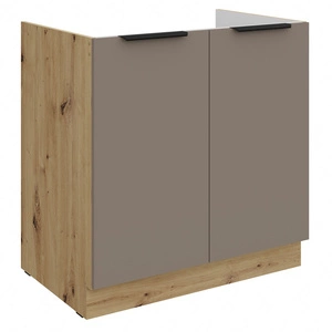 Szafka kuchenna pod zlewozmywak Fiuggi Ar 80 ZL 2F BB szafka odporna na uszkodzenia wykończenie frontów w technologii anti fingerprint