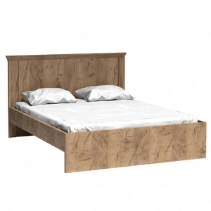 Łóżko Antica 160x200 cm dąb craft złoty idealne łóżko do stylowej sypialni z wysokim zagłówkiem