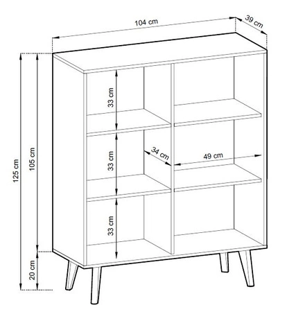 Komoda wysoka Saipan 104 cm czarny / dąb artisan designerski i komfortowy mebel nowoczesny design elegancka forma w nowoczesnym stylu dekoracyjny ryflowany dekor