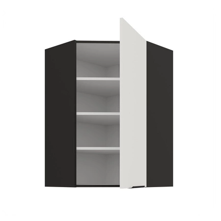 Szafka kuchenna narożna wisząca Corato Bl 60x60 GN-90 1F odporna na uszkodzenia wykończenie frontów w technologii anti fingerprint
