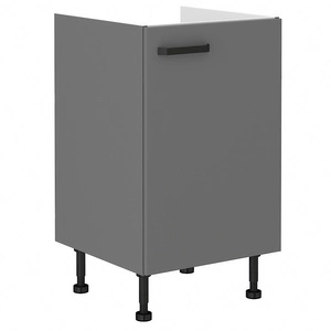 Szafka kuchenna pod zlewozmywak Verdi 50 ZL 1F BB szafka odporna na działanie wilgoci i uszkodzenia czarny metalowy uchwyt