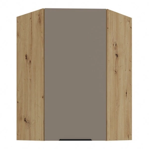 Szafka kuchenna narożna wisząca Fiuggi Ar 60x60 GN-90 1F odporna na uszkodzenia wykończenie frontów w technologii anti fingerprint