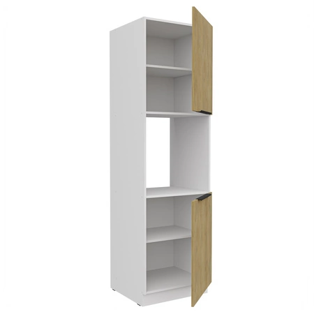 Słupek kuchenny Cremona 60 DP-210 2F szafka do zabudowy piekarnika metalowe uchwyty szafka odporna na działanie wilgoci i uszkodzenia