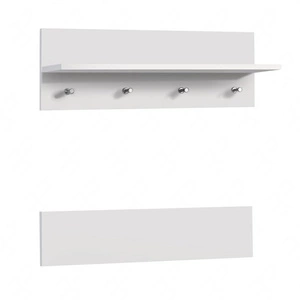 Wieszak ścienny Hit 92 cm biały elegancki design funkcjonalny dodatek do przedpokoju klasyczna konstrukcja