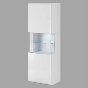 Witryna wisząca Toledo 53 cm biała / biały połysk wysoka jakość świetna propozycja do salonu lub pokoju dziennego