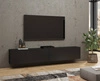 Szafka RTV Ava 180 cm czarna z możliwością powieszenia nowoczesny design szafki pod telewizor drzwi otwierane do dołu