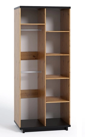 Szafa Simi GB 90 cm dąb artisan / czarny minimalistyczny design klasyczna forma idealna szafa do garderoby sypialni lub przedpokoju
