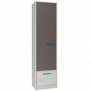 Bieliźniarka z szufladą Rest 50 cm dąb craft biały / popiel nowoczesny i funkcjonalny mebel do pokoju młodzieżowego