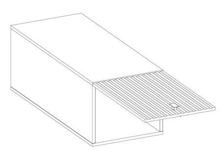 Szafka wisząca Verdi 40 NAGU-36 1F szafka odporna na działanie wilgoci i uszkodzenia czarny metalowy uchwyt