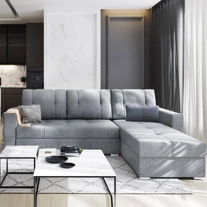 Narożnik z funkcją spania Aldo szary popiel prawostronny gwarantuje najwyższy komfort i funkcjonalność