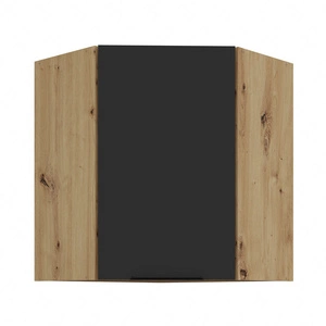 Szafka kuchenna narożna wisząca Alatri Ar 60x60 GN-72 1F odporna na uszkodzenia wykończenie frontów w technologii anti fingerprint