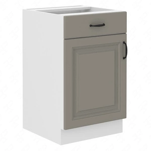 Szafka kuchenna stojąca z szufladą i półką Kastos 50 D 1F 1S BB szafka odporna na parę wodną wysoką temperaturę i rozlaną ciecz