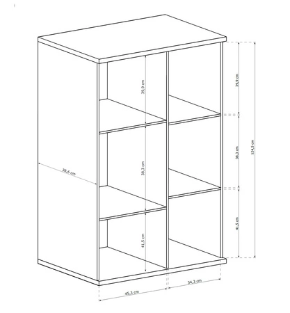 Witryna niska Cali 86 cm dąb artisan / czarny stylowa witryna do salonu drzwi witryny ozdobione lamelami w kolorze dębu czarny uchwyt