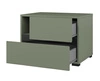 Szafka nocna Cross zielona szafka z szufladami do sypialni nowoczesny design prosta forma pojemne szuflady