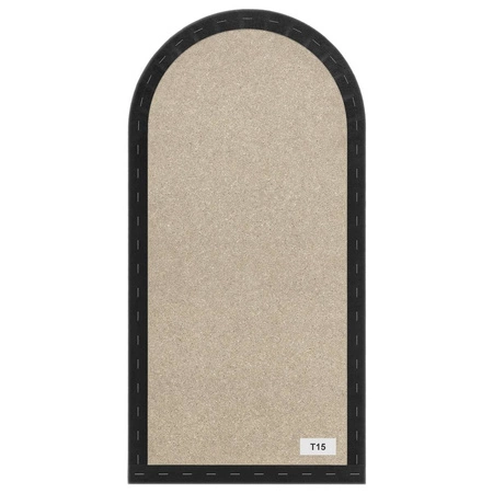 Panel tapicerowany Wally 30x100 cm grafitowy stylowy panel ścienny płotek welurowa tkanina modne wykończenie każdej aranżacji